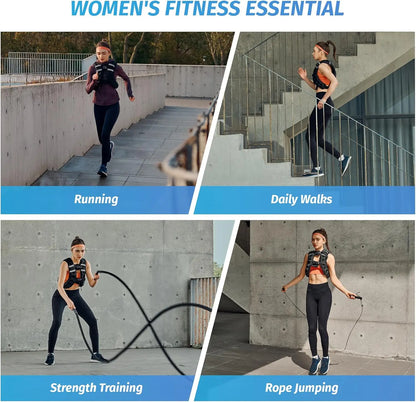 【Aprilstockup】Zelus Weighted Vests,6/8/12/16/20/25/30Lbs Weight Vest with Detachable Phone Pouch&Reflective Stripes&Adjustable Straps| Exercise Equipment & Workout Enhancer for Motivational Walking, Strength Training, Running, Rucking#Summervibes Summervi