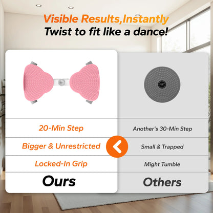 【Live Link Only】Merach Waist Twist Machine Slim Toned Abs Waist Twister Double Non-Slip No Noise Use Exercise Equipment Abdominal Roller Workout for Women Summervibes