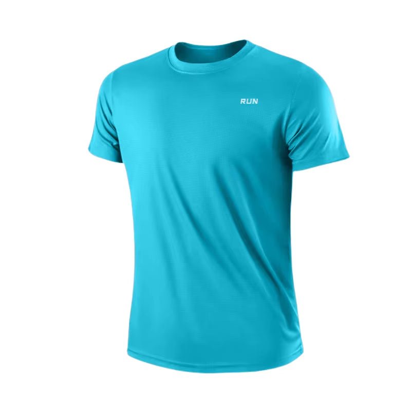 Men'S Quick Dry Short Sleeve Gym Running Moisture Wicking round Neck T-Shirt Training Exercise Gym Sport Shirt Tops Lightweight - Top Beat Cart
