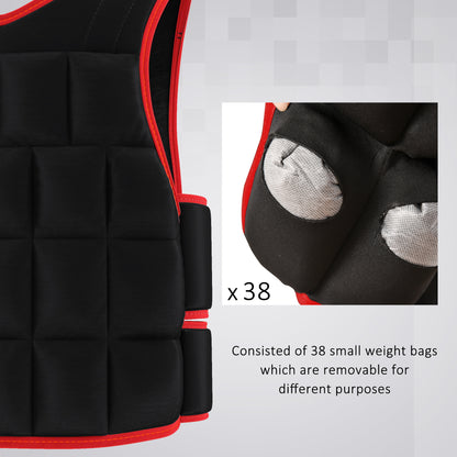 Weight Vest Adjustable Exerice Workout W/ 36 Weights Padding Fitness Black - Top Beat Cart