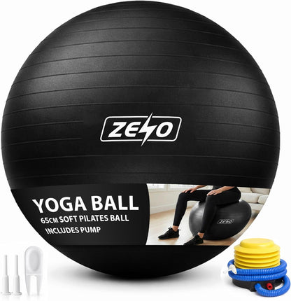 EXERCISE GYM BALL SWISS PILATES YOGA CORE TRAINING PREGNANCY BIRTHING ANTI-BURST - Top Beat Cart