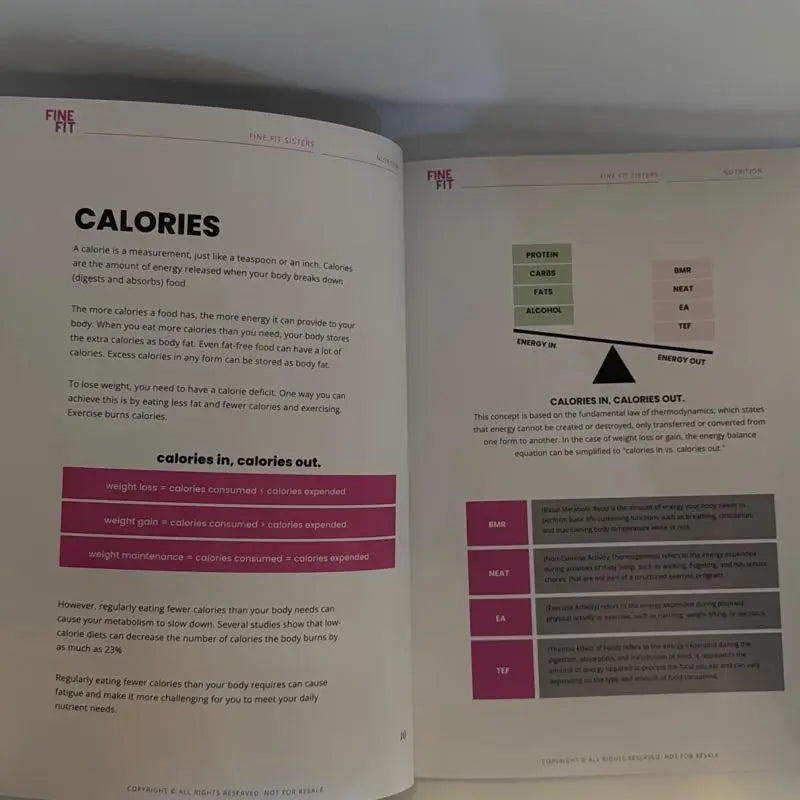 Fine Fit Fitness 6 Week Transformation Guide Total Body Recovery Meal Planner Guided Journal for Health & Wellness with Full Meal Plan & Workout Guide