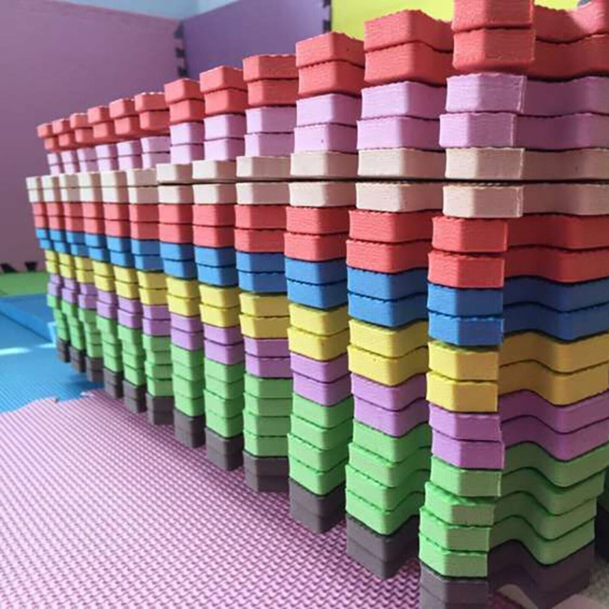 EVA INTERLOCKING FLOOR MATS SOFT FOAM GYM FLOORING MAT YOGA TILES 25 MM 60X60Cm - Top Beat Cart
