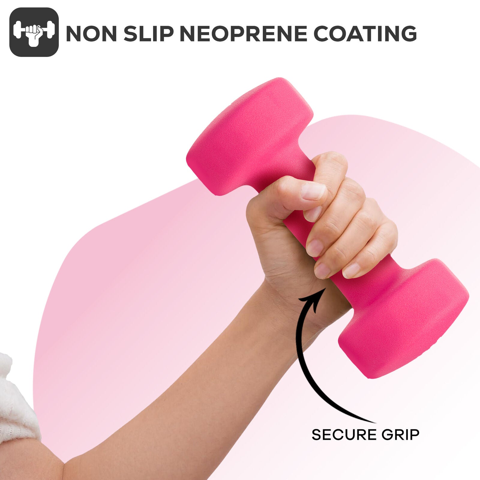 Neoprene Dumbbells Hand Weights Pair Exercise Iron Set Home Gym Fitness Aerobic