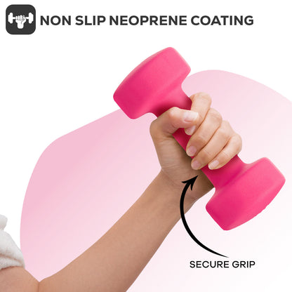 Neoprene Dumbbells Hand Weights Pair Exercise Iron Set Home Gym Fitness Aerobic