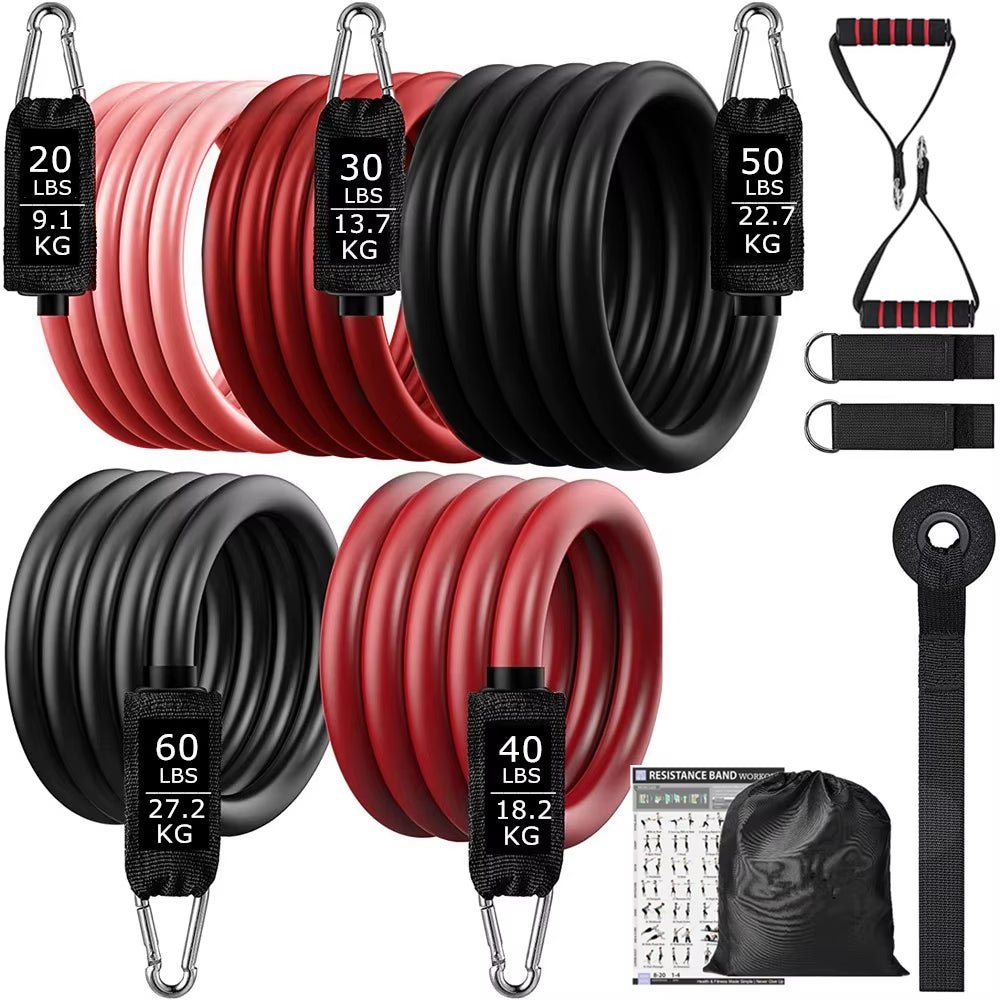 200Lbs Resistance Bands Set Exercise Workout Loop Bands Gym Training Fitness Sports Gym Equipment for Home Bodybuilding Weight - Top Beat Cart