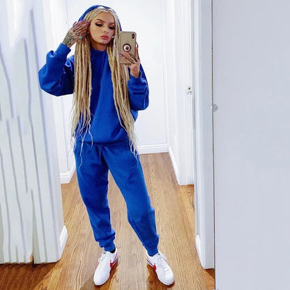 2023 Neon Green Solid Tracksuit Women 2 Piece Sets Casual Outfit Pants Set Suit Long Sleeve Clothing Set Streetwear Femme - Top Beat Cart