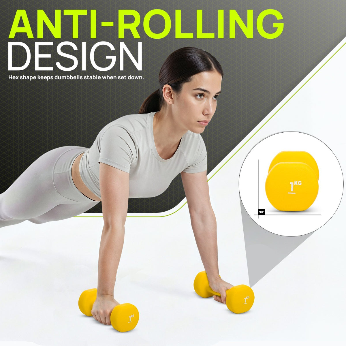 Neoprene Dumbbells Hand Weights Pair Exercise Iron Set Home Gym Fitness Aerobic - Top Beat Cart