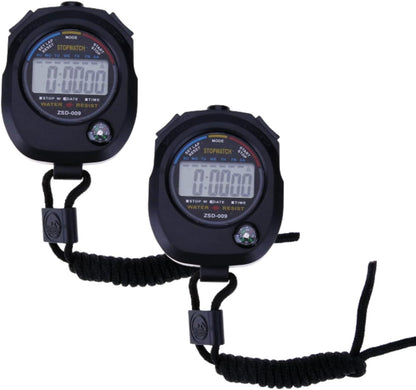 Digital Stopwatch-Sports Timer Set Multi-Function Professional Handeled Electronic Large Display (Style B)