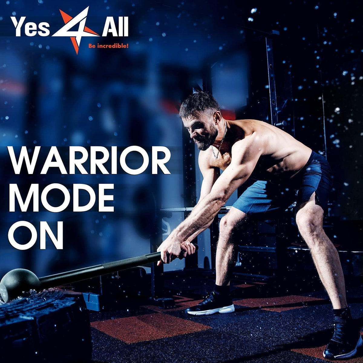 Alloy Steel Mace Macebell, Weighted Bar for Strength Training, Shoulder, Grips & Forearms Workouts - Gym Hammer with Multiple Size - Top Beat Cart