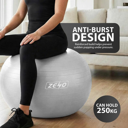 EXERCISE GYM BALL SWISS PILATES YOGA CORE TRAINING PREGNANCY BIRTHING ANTI-BURST - Top Beat Cart