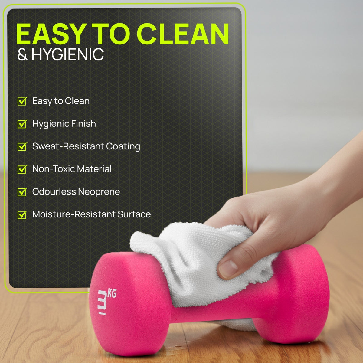 Neoprene Dumbbells Hand Weights Pair Exercise Iron Set Home Gym Fitness Aerobic - Top Beat Cart