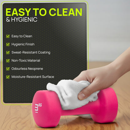 Neoprene Dumbbells Hand Weights Pair Exercise Iron Set Home Gym Fitness Aerobic - Top Beat Cart