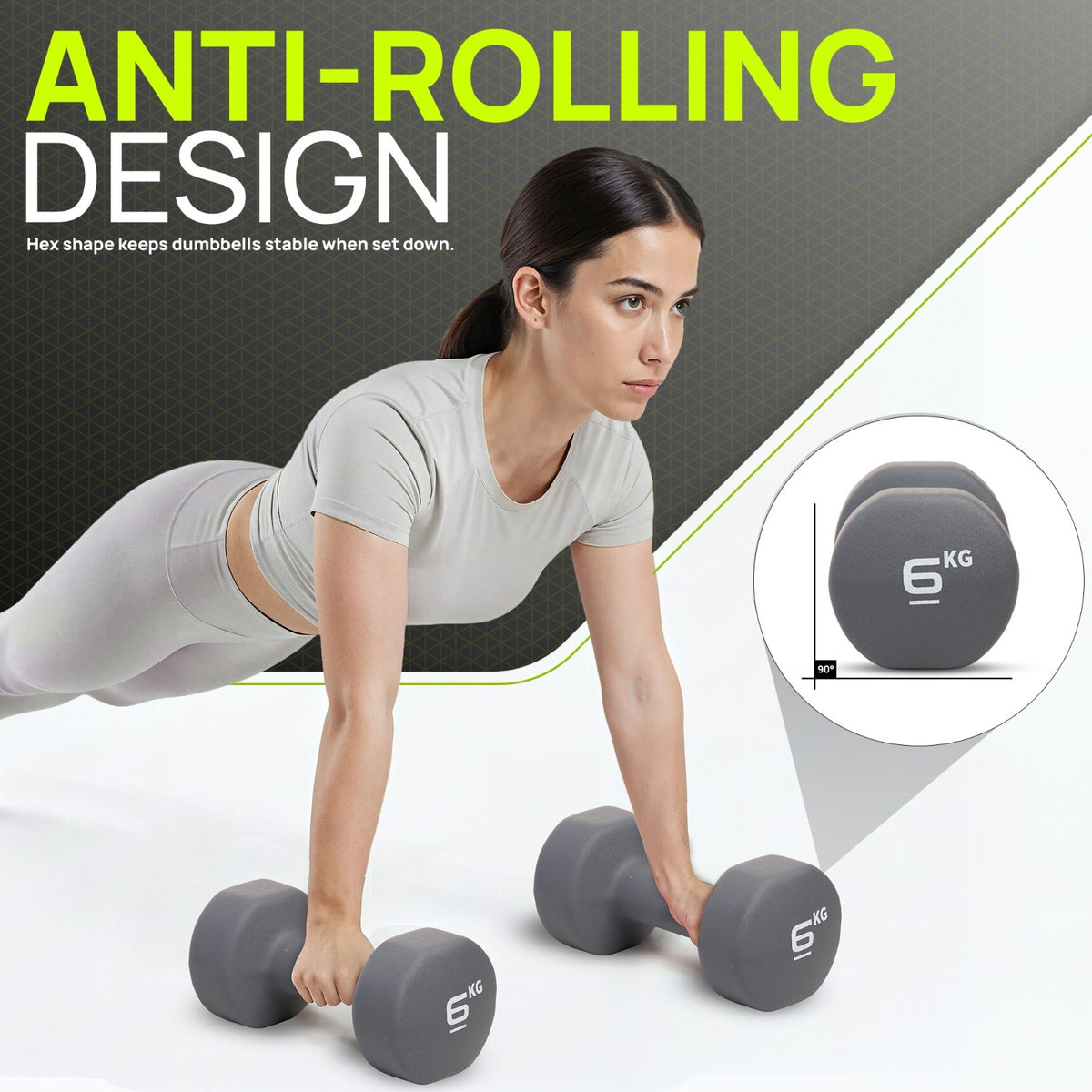 Neoprene Dumbbells Hand Weights Pair Exercise Iron Set Home Gym Fitness Aerobic - Top Beat Cart