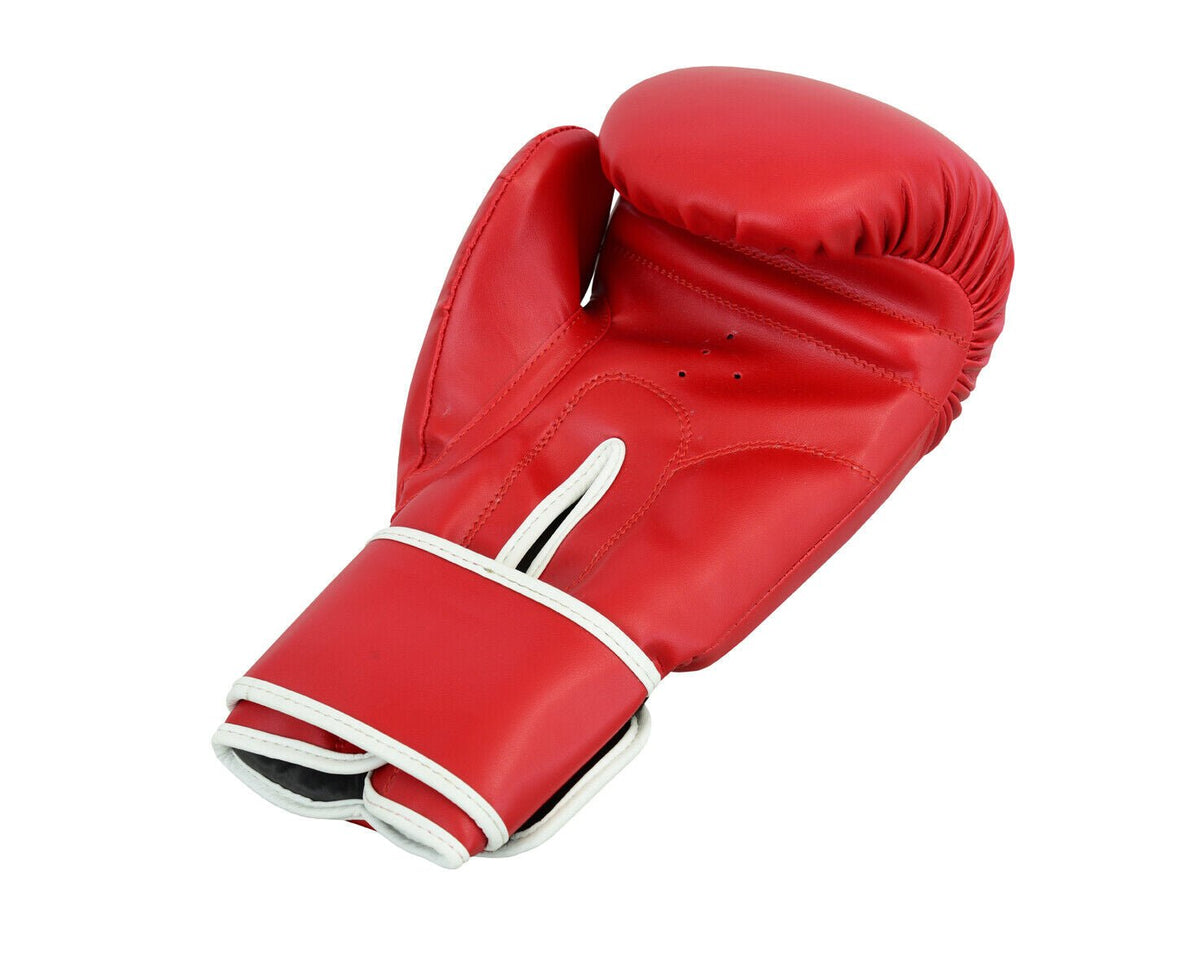 Maya Leather Boxing Gloves Muay Thai Punch Bag Sparring MMA Training Kickboxing - Top Beat Cart