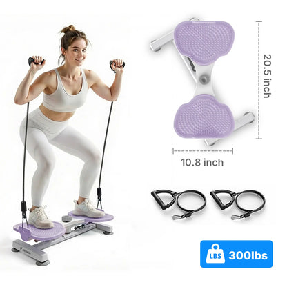 【Live Link Only】Merach Waist Twist Machine Slim Toned Abs Waist Twister Double Non-Slip No Noise Use Exercise Equipment Abdominal Roller Workout for Women Summervibes