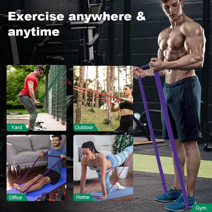 5~120Lbs Fitness Resistance Band Boxing Agility Training Workout Gym Equipment Yoga Pilates Accessories Rubber Band Home Gym - Top Beat Cart