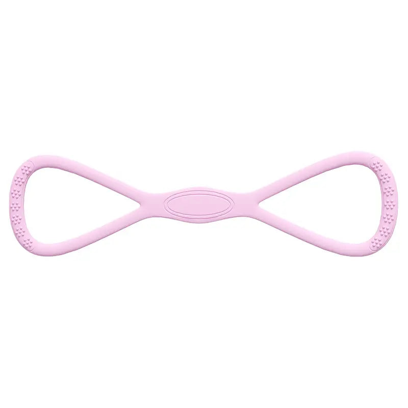 YICF Portable Figure-8 Resistance Band, Unisex Fitness Equipment for On-The-Go Workouts. Silicone Elastic Band, Suitable for Gyms, Yoga, and Pilates. Ideal for Home Workouts and Travel. Tiktokshopspringglowup