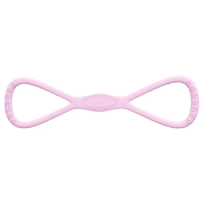 YICF Portable Figure-8 Resistance Band, Unisex Fitness Equipment for On-The-Go Workouts. Silicone Elastic Band, Suitable for Gyms, Yoga, and Pilates. Ideal for Home Workouts and Travel. Tiktokshopspringglowup