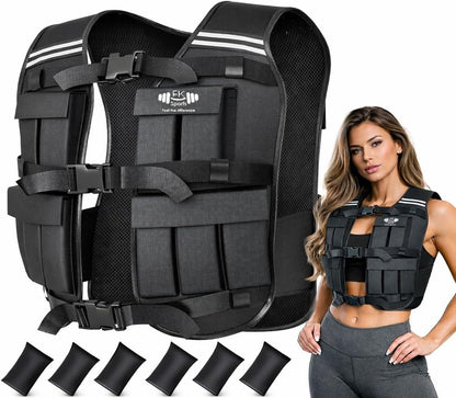 5-20 Kg Weighted Vest Gym Running Fitness Sports Training Weight Loss Jacket UK - Top Beat Cart