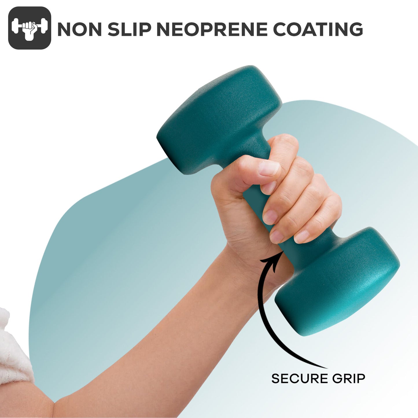 Neoprene Dumbbells Hand Weights Pair Exercise Iron Set Home Gym Fitness Aerobic