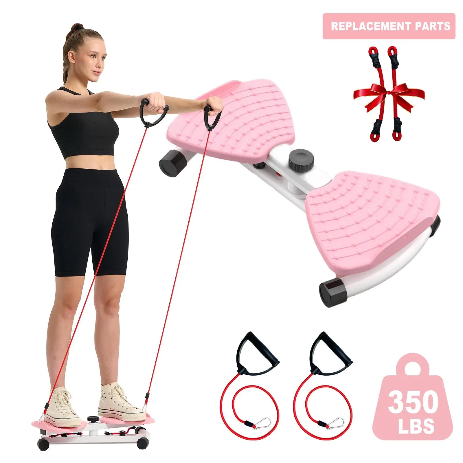 HOTWAVE Ab Board Waist Twist Machine and Women Core Workout Exercise Equipment Portable Waist Toner for Aerobic Exercise Summervibes