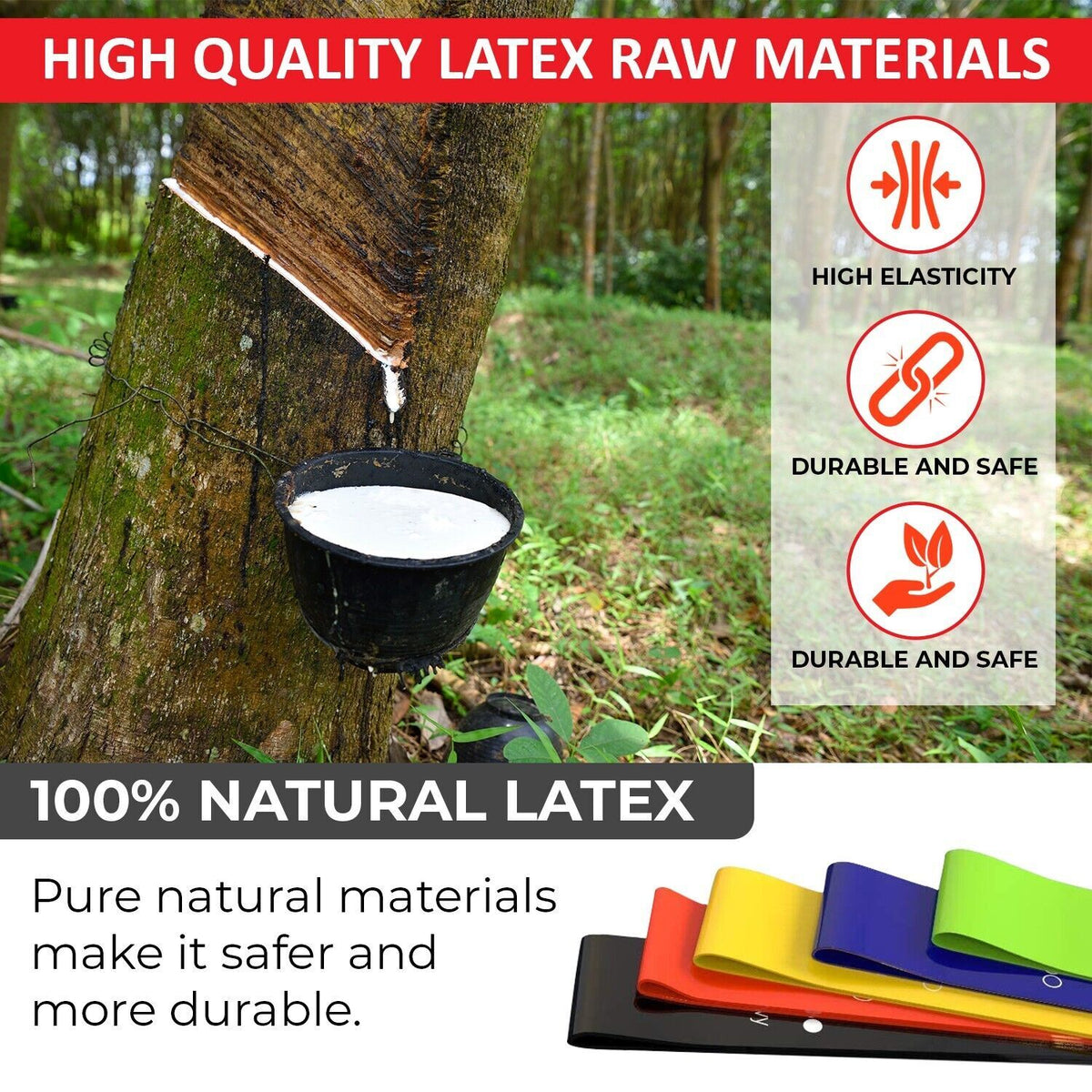 Resistance Bands Exercise Sports Loop Fitness Home Gym Yoga Latex Set or Singles - Top Beat Cart
