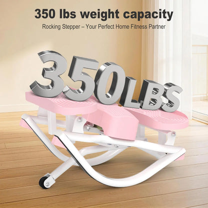 HOTWAVE Rockstepper Leg, Glute, and Core Trainer — 3D Rocking Glute Workout,350 Lb Weight Capacity, No-Assembly Required Cardio Stepper, Indoor Fitness Equipment Summervibes