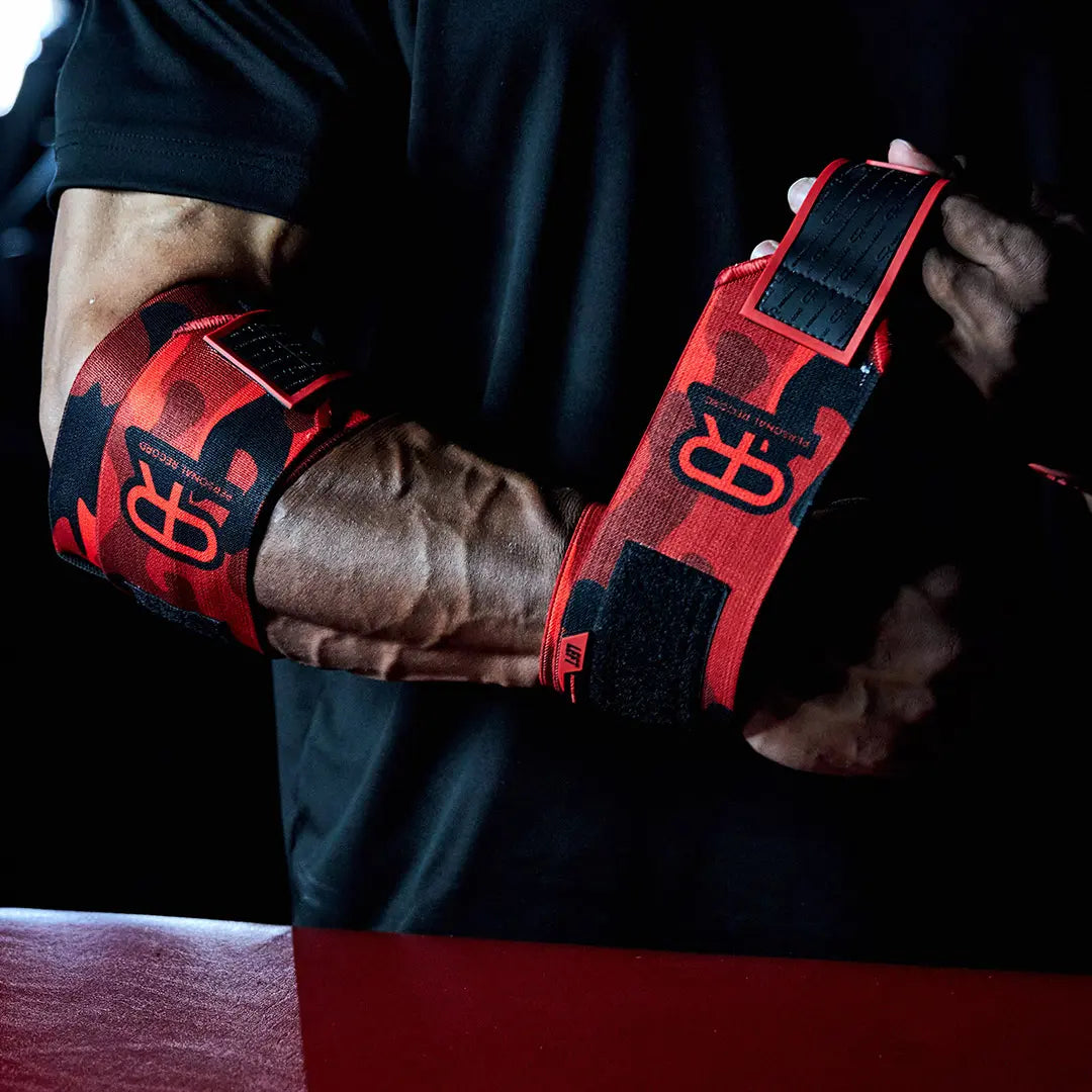 PR Heavy Duty Premium Wrist Wraps - Enhance Grip Strength, Stability, Injury Prevention