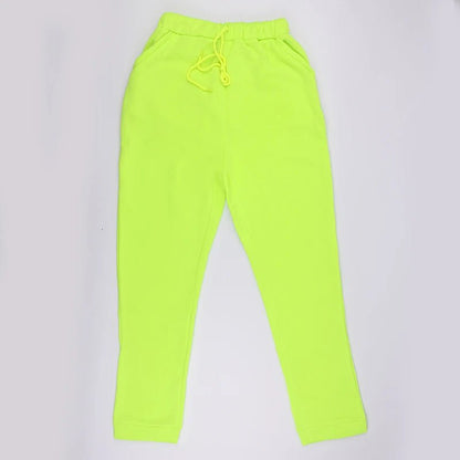 2023 Neon Green Solid Tracksuit Women 2 Piece Sets Casual Outfit Pants Set Suit Long Sleeve Clothing Set Streetwear Femme - Top Beat Cart