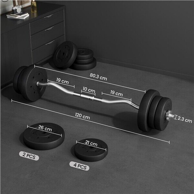 Barbell Weight Set 30Kg/25Kg/20Kg Barbell Adjustable Gym Weight for Home Fitness - Top Beat Cart