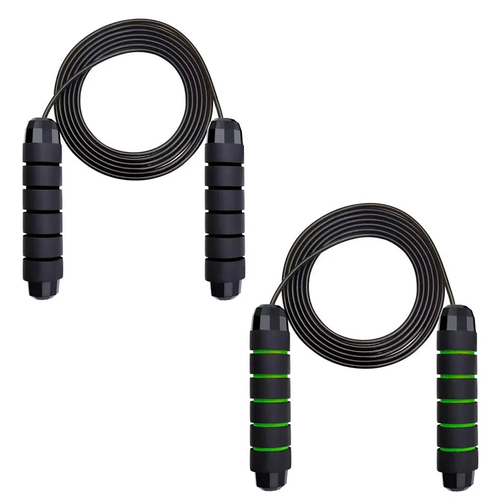 With Ball Bearings Adjustable Tangle-Free Speed Wire Jump Rope Workout with Foam Handles for Fitness Home Workouts and Slim Body - Top Beat Cart