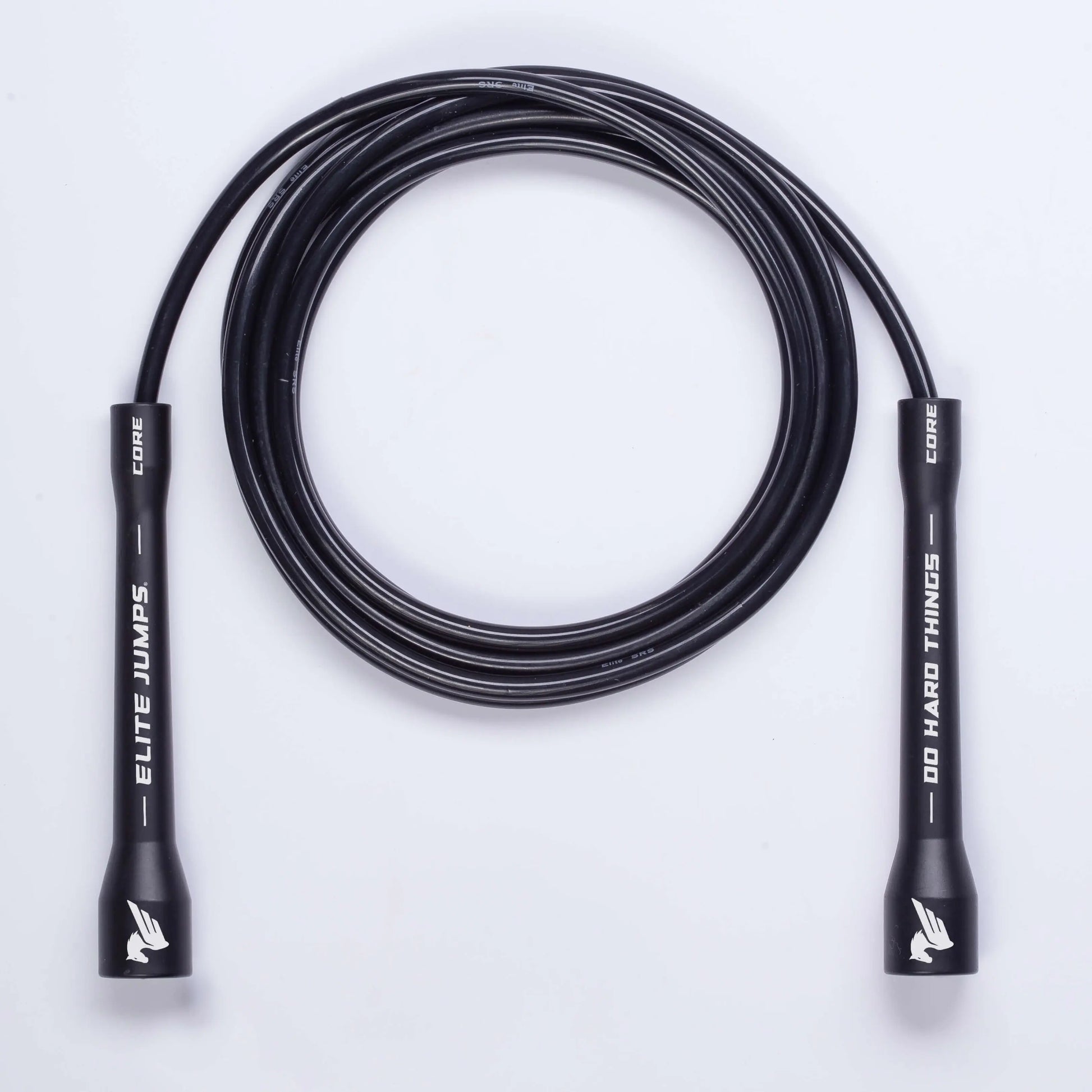 Elite Jumps Do Hard Things 6Mm PVC Jump Ropes for Fitness - Indoor/Outdoor Adjustable Boxing Jump Rope W/ Unbreakable Handles & Ultra-Durable Non-Kinking PVC - Skipping Rope for Men & Women & Boxer Rope Jump Rope