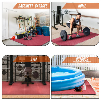 EVA INTERLOCKING FLOOR MATS SOFT FOAM GYM FLOORING MAT YOGA TILES 25 MM 60X60Cm - Top Beat Cart