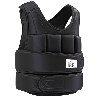 Weight Vest Adjustable Exerice Workout W/ 36 Weights Padding Fitness Black - Top Beat Cart