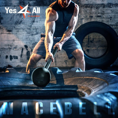 Alloy Steel Mace Macebell, Weighted Bar for Strength Training, Shoulder, Grips & Forearms Workouts - Gym Hammer with Multiple Size - Top Beat Cart