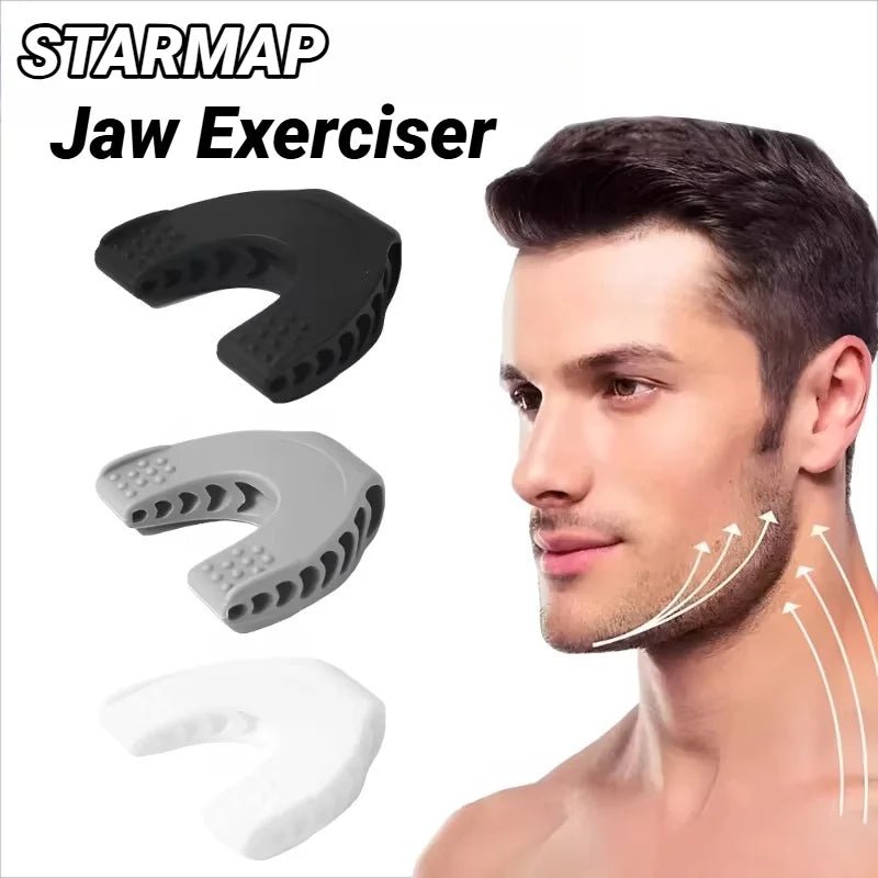 U Shape New Facial Jaw Exerciser and Neck Toning Jawline for Men Women Face Muscle Trainin Resistance Levels Double Chin Reducer - Top Beat Cart