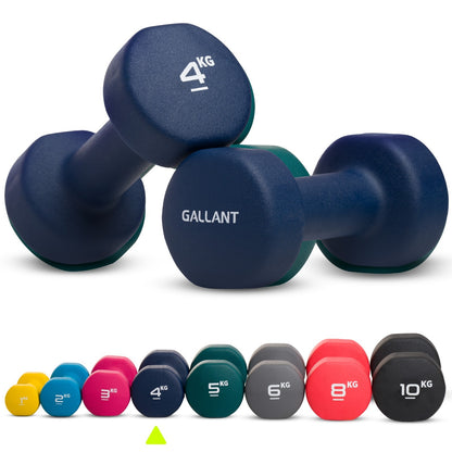 Neoprene Dumbbells Hand Weights Pair Exercise Iron Set Home Gym Fitness Aerobic - Top Beat Cart