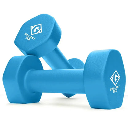 Neoprene Dumbbells Hand Weights Pair Exercise Iron Set Home Gym Fitness Aerobic