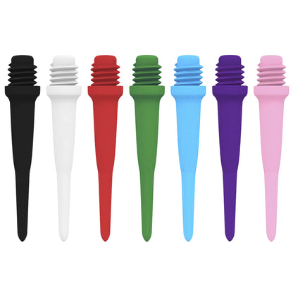 -Plastic Dart Tips for Electronic Dartboard, Soft Tipped Darts, 2BA Points, 100 Packs, 250 Packs, 500 Packs, 25Mm, 2BA