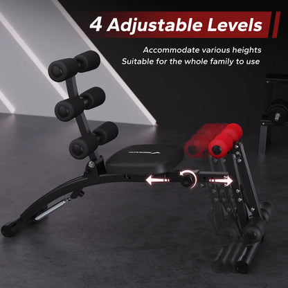 Merach Adjustable Weight Bench, Multi-Functional Full-Body Dumbbell Workouts, 300Lbs Capacity Triangular Structure, Ergonomic Padded Backrest, Exercise Machine for Home Gym Strength Training Summervibes