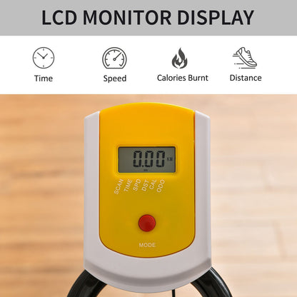 HOMCOM Exercise Bike W/ 6Kg Flywheel Belt Drive, Adjustable Resistance