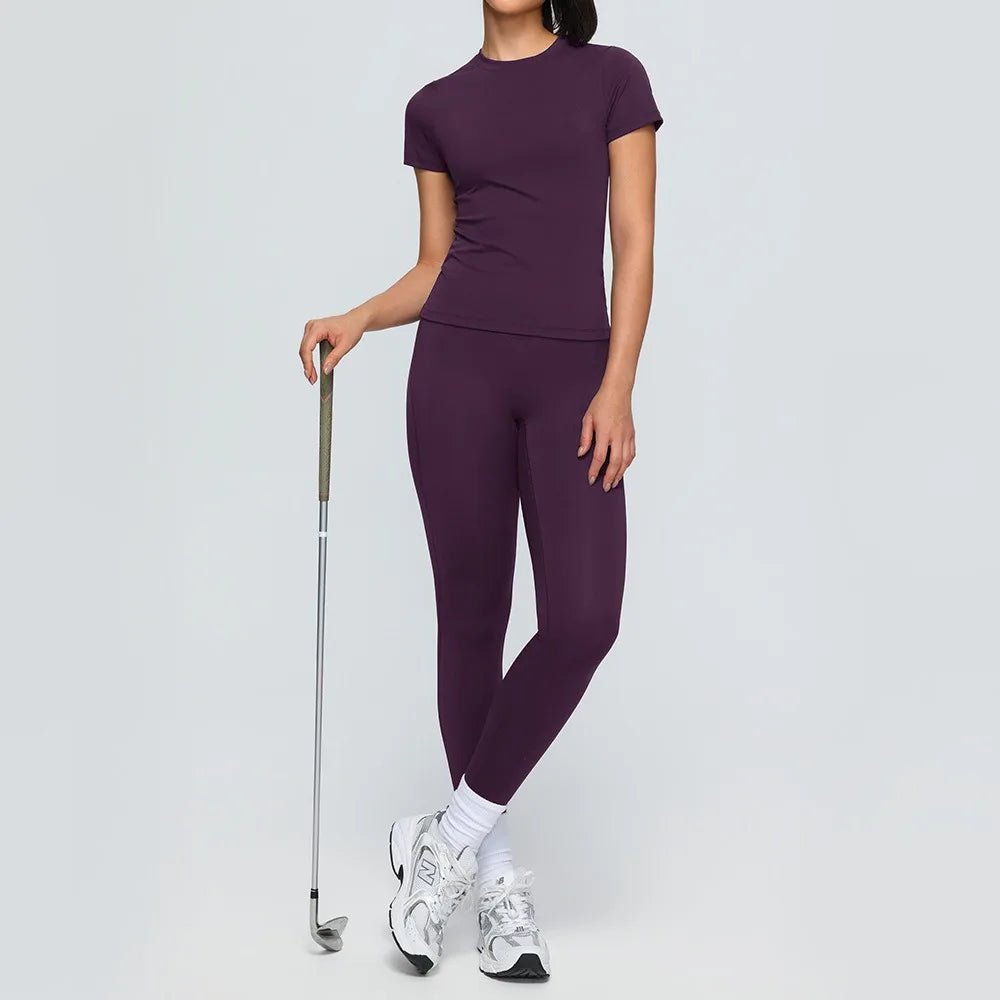 Yoga Set Quick Dry 2 Piece Female Short-Sleeved Long Pants Outdoor Sportswear Fitness Suit plus Size Sport Outfit for Woman - Top Beat Cart