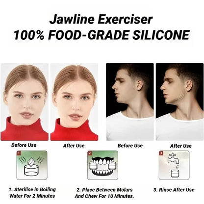 U Shape New Facial Jaw Exerciser and Neck Toning Jawline for Men Women Face Muscle Trainin Resistance Levels Double Chin Reducer - Top Beat Cart