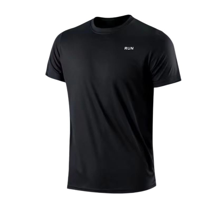 Men'S Quick Dry Short Sleeve Gym Running Moisture Wicking round Neck T-Shirt Training Exercise Gym Sport Shirt Tops Lightweight - Top Beat Cart