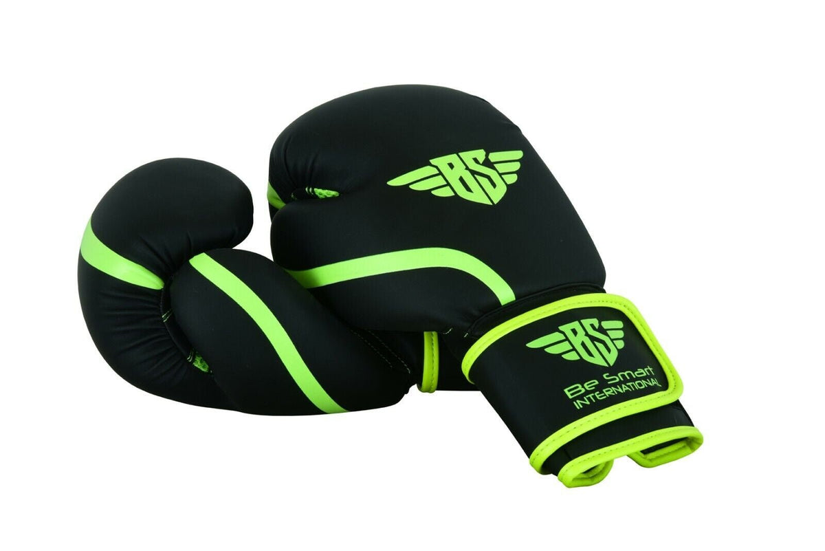 Maya Leather Boxing Gloves Muay Thai Punch Bag Sparring MMA Training Kickboxing - Top Beat Cart