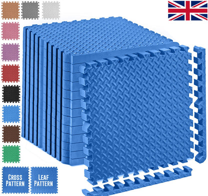 EVA INTERLOCKING FLOOR MATS SOFT FOAM GYM FLOORING MAT YOGA TILES 25 MM 60X60Cm - Top Beat Cart