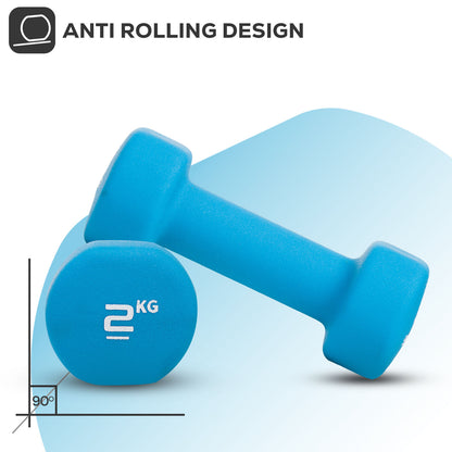 Neoprene Dumbbells Hand Weights Pair Exercise Iron Set Home Gym Fitness Aerobic