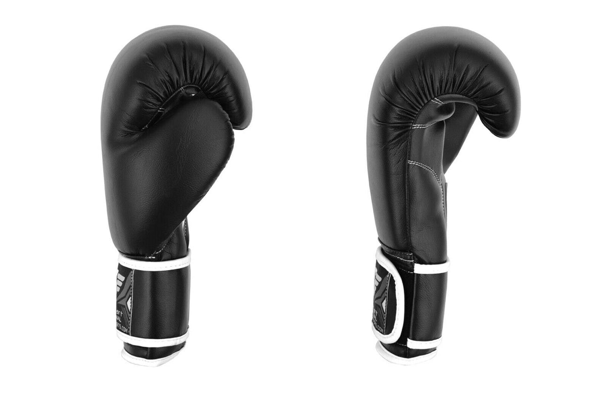 Maya Leather Boxing Gloves Muay Thai Punch Bag Sparring MMA Training Kickboxing - Top Beat Cart
