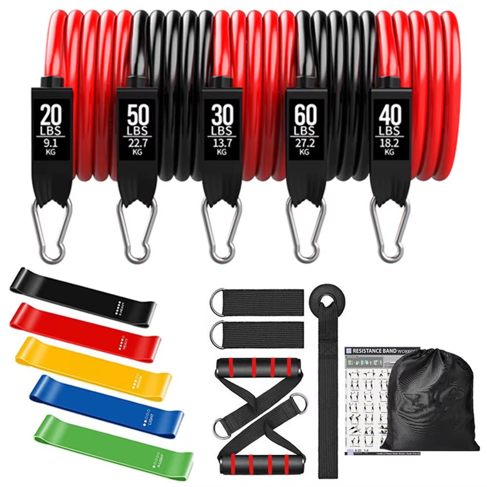 200Lbs Resistance Bands Set Exercise Workout Loop Bands Gym Training Fitness Sports Gym Equipment for Home Bodybuilding Weight - Top Beat Cart